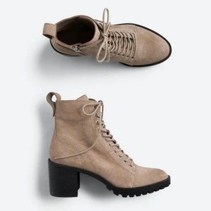 NWOT Lace-Up Bootie